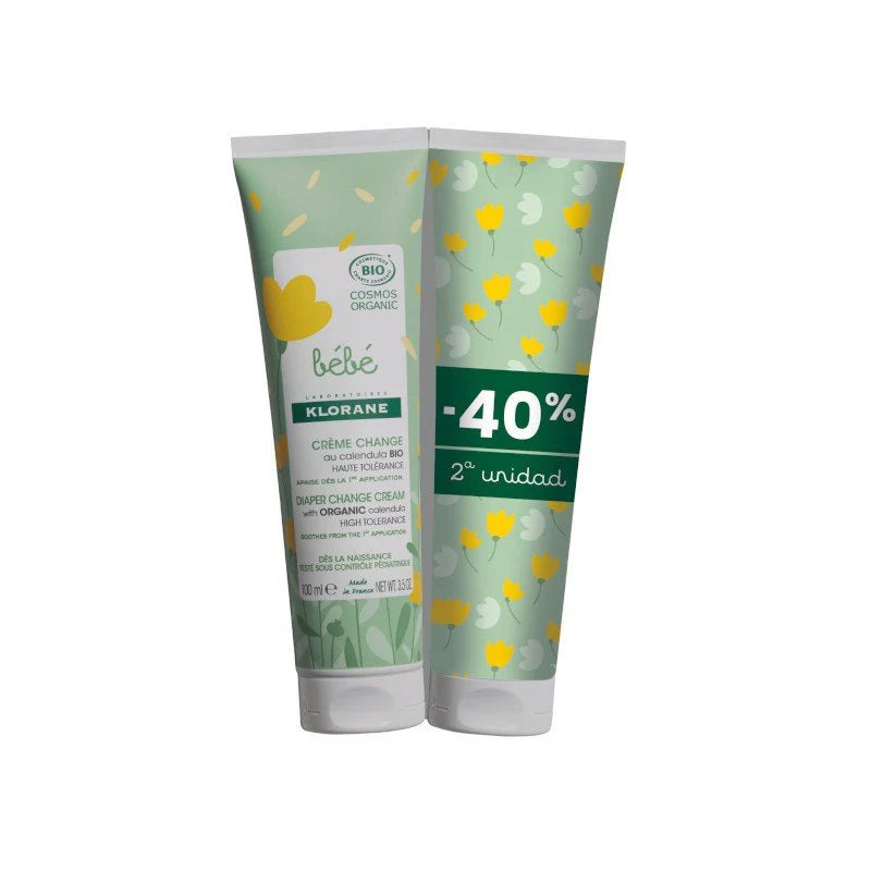 Klorane Bebé Crema Pañal Pack 2x100ml