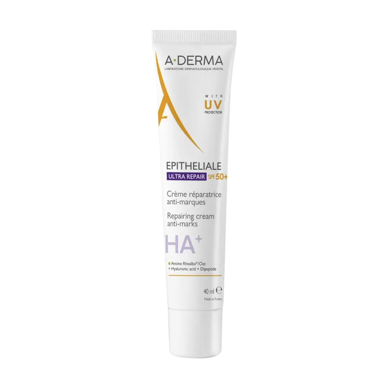 A-Derma Epitheliale A.H Ultra: Crema Reparadora Antimarcas SPF50 40ml