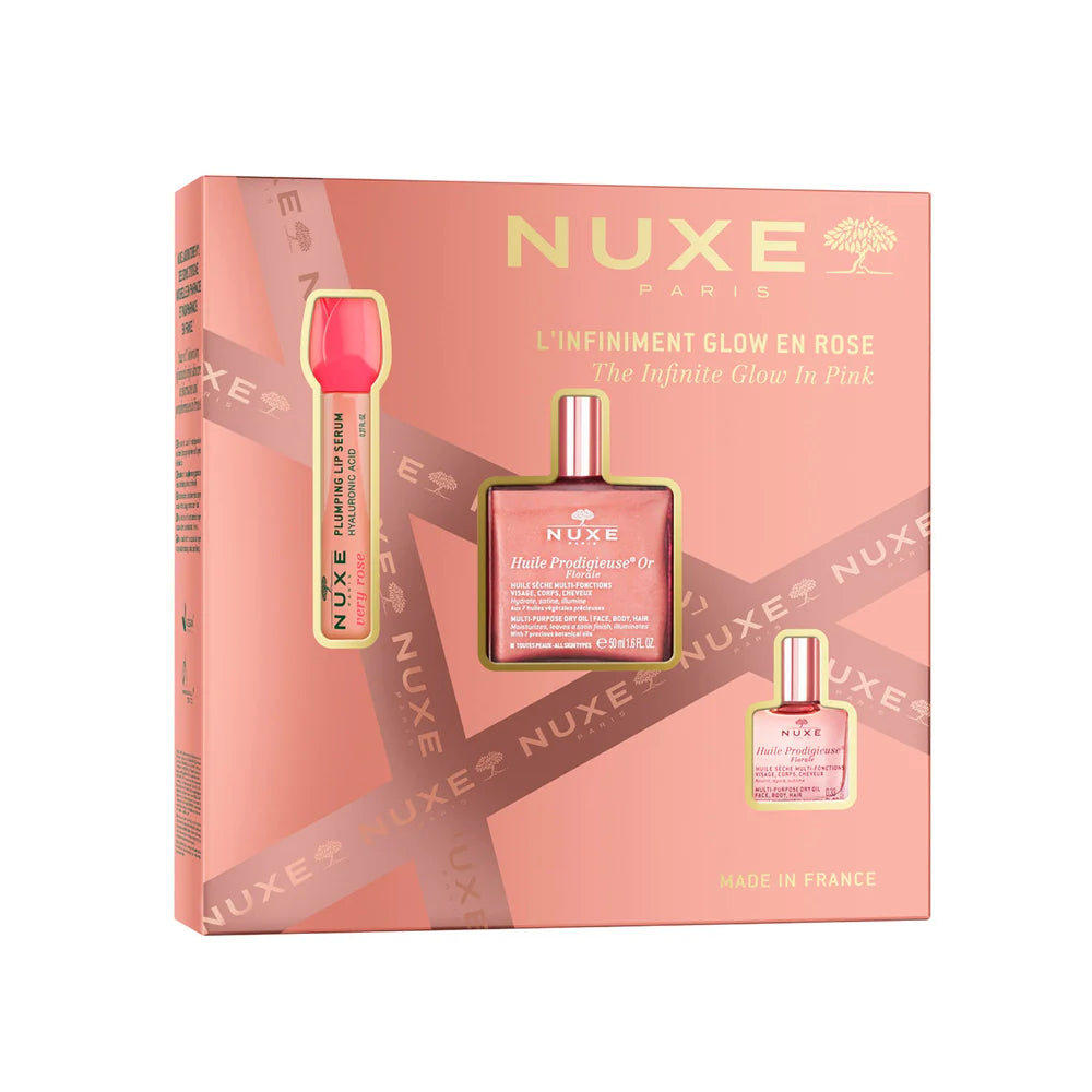 Nuxe Cofre Luminosidad Infinita en Rosa - Ritual Facial Completo