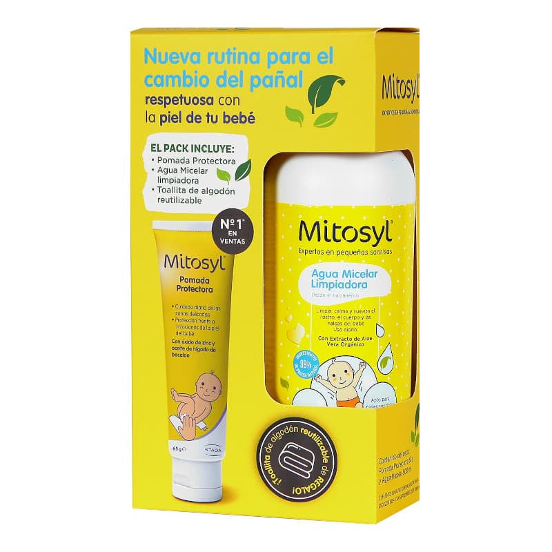 Mitosyl Pack Ahorro: Pomada Protectora 65g + Agua Micelar 500ml